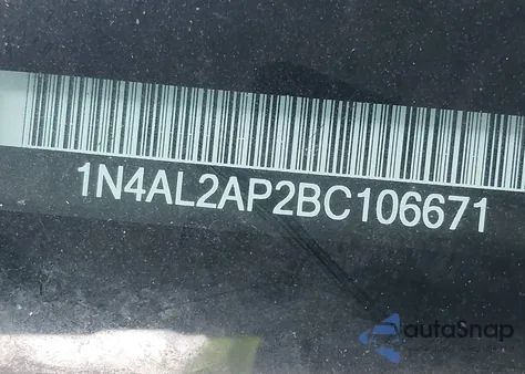 2011 Nissan Altima 2.5 S z USA, uszkodzony, nr VIN 1N4AL2AP2BC106671